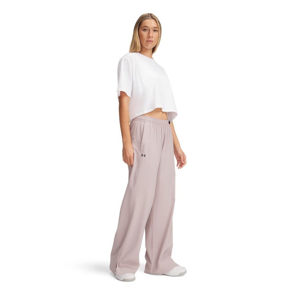 NWT Under Armour Rival Wide Leg Pants Women’s M Gray Dawn Water Resistant